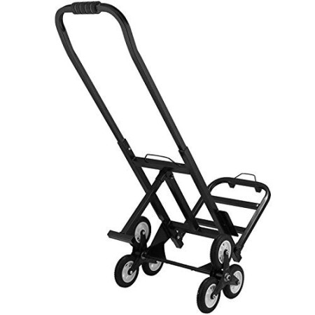 BuoQua Capacità 190kg Carrello Pieghevole Per Scale Con 6 Ruote Carrello Trasformabilble Per Scale In Acciaio Carrello Per Scal