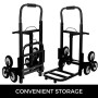 BuoQua Capacità 190kg Carrello Pieghevole Per Scale Con 6 Ruote Carrello Trasformabilble Per Scale In Acciaio Carrello Per Scal