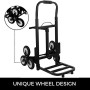BuoQua Capacità 190kg Carrello Pieghevole Per Scale Con 6 Ruote Carrello Trasformabilble Per Scale In Acciaio Carrello Per Scal