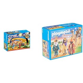 Playmobil 9494 Giocattolo Presepe Illuminato, Multicolore, 9494 & 9497 Giocattolo Re Magi