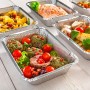 Teglie alluminio usa e getta, contenitori da cucina di alluminio per alimenti, Vaschette alluminio per cucinare al forno, conser