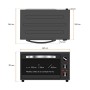 Grunkel HR-28N RM Forno Elettrico Multifunzione da Tavolo 28L con 3 Funzioni di Calore e Selettore di Temperatura fino a 230oC T