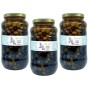 Voglia Di Puglia Olive Italiane Nere Peranzana In Salamoia 3 Confezioni da 1.8 kg Sgocciolato