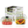 FoodSaver Set di 2 Contenitori Salva Freschezza Sottovuoto, 1 da 700 ml e 1 da 1.2 Litri, BPA Free, Indicatore del Vuoto, Traspa