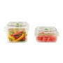 FoodSaver Set di 2 Contenitori Salva Freschezza Sottovuoto, 1 da 700 ml e 1 da 1.2 Litri, BPA Free, Indicatore del Vuoto, Traspa