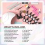 Shelloloh - Set di 10 smalti a gel per unghie, con lampada a doppia fonte di luce da 36 W