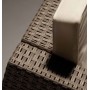Bica 9018 Set Salottino Colorado 5 Posti 120 x 70 x 70 cm, Marrone, 336 x 336 x 64 cm