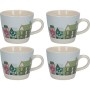 KitchenCraft - Set di 4 tazze natalizie in ceramica, Ceramica, 300 ml Set of 4