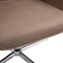 homcom Poltrona Girevole 360° da Ufficio o Studio, Design Vintage con Braccioli e Imbottitura, Scamosciata, 71 x 74 x 106cm