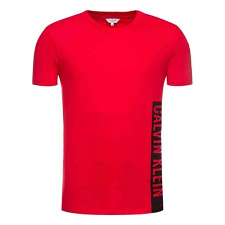 Calvin Klein Relaxed Crew Tee Top Pigiama, Rosso (High Risk XBG), Medium Uomo