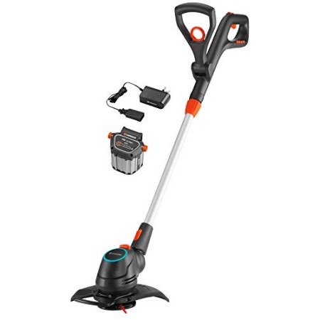 Gardena 09878-28 Regolatore Batteria ComfortCut Li-18/23 Pronto all'Uso Set, Nero, Antracite, Grigio, Turchese, Arancione