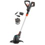 Gardena 09878-28 Regolatore Batteria ComfortCut Li-18/23 Pronto all'Uso Set, Nero, Antracite, Grigio, Turchese, Arancione