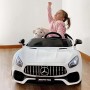homcom Macchinina Elettrica per Bambini con Licenza Ufficiale Mercedes-Benz Luci e Fanali Funzionanti Lettore di Musica MP3 e Mi
