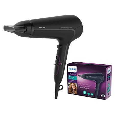 Philips HP8230/00 ThermoProtect Asciugacapelli, 2100 W, Nero