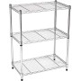 AmazonBasics - Scaffalatura a 3 ripiani, Cromato