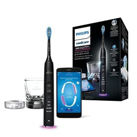 Philips Sonicare DiamondClean Smart HX9901/13 Spazzolino Elettrico Sonico, Connesso all'App, con 1 Testina e Bicchiere di Ricari