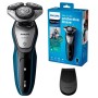 Philips AquaTouch S5420/06 Rasoio Elettrico AquaTec Wet & Dry con Lame MultiPrecision,Testina Flex 5 Direzioni e Sistema di Prot