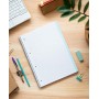 Erik® - Quaderno appunti a quadretti Lily & Val, perfetto per scuole elementari, medie e superiori, A4, 5x5, microperforato