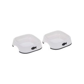 Set di ciotole in plastica Little Fish - 2 x 200 ml
