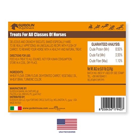 EQUISNACK Biscotti alla Carota 2.5 kg - 1 Secchiello