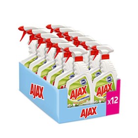 AJAX, Spray Con Candeggina 2 in 1: Igienizza, Pulisce e Sbianca, 100% Efficacia e Brillantezza, Agente Antibatterico - 12 Flacon