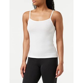 Marchio Amazon - Iris & Lilly Canotta Body Natural Donna, Pacco da 2, 1 x Bianco & 1 x Rosa Chiaro, L, Label: L
