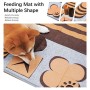 Furpaw Tappeto Olfattivo Cane, Tappetino Interattivi Giochi per Cani per Foraggiamento Abilità per Addestramento – Marrone