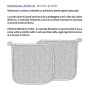 WXLAA Presine da Cucina in Cottone Termoresistente Lavabile Resistente al Calore per Cucina (Bianco)