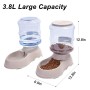 YGJT Distributori Automatici di Cibo/Aqua per Gatti e Cani Pet Feeder Automatico - 2 Pezzi - 3.75L Prodotti per Animali Domestic