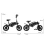 UrbanGlide Bike 140 Monopattino Elettrico Adulto Unisex, Nero, Singolo