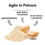 CiboCrudo Aglio in Polvere Essiccato al Sole Crudo Bio, Aglio Crudo Confezionato in Vasetti di Vetro Ermetici per Mantenere Arom