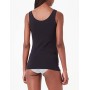 Iris & Lilly Canotta in Cotone Donna, Pacco da 2, 2 x Nero, Medium