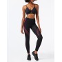 Marchio Amazon - AURIQUE Leggings Sportivi Donna, Nero (Black/love Potion), 44, Label:M