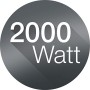 De'Longhi Termoventilatore HVA 0220, Solamente per Riscaldamento, 1000/2000 W, Per stanze fino a 60 m³, Bianco