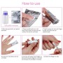 Lictin 200PCS Remover Foil Wraps del Rimuovere smalto gel per Unghie, Fogli di Alluminio per Rimuovere lo Smalto,Nail wraps di t