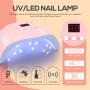 Shelloloh Kit Semipermanente Unghie 4pcs Smalti Semipermenenti Gel UV LED Unghie 6W Lampada LED+UV Fornetto Unghie Kit Completi 