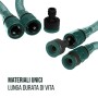 Jardinax Tubo acqua giardino flessibile e estensibile con doccetta e attacco per tutti i rubinetti I Canna da irrigazione per in