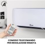 Ardes AR4W03P Week Termoventilatore Ceramico da Parete, Display Digitale e Programmatore Settimanale, Timer 12 H, con Telecomand