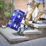 ATHLON TOOLS Carrello di trasporto pieghevole saliscale | Piattaforma di carico con cuscinetti antiscivolo | Ruote con battistra