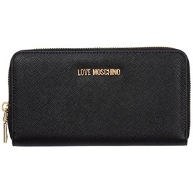 Love Moschino Jc5552pp06, Portafoglio Donna, Nero (Black PU), 3x11x20 cm (W x H x L)