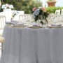 VEEYOO - Tovaglia Rotonda o Quadrata in Diverse Misure, Colore a Tinta Unita, Ottima per apparecchiare la tavola per Matrimoni, 