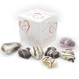 Cuori di pasta di mandorla al rum, ricoperti di finissimo cioccolato. In box regalo San Valentino (gr.300)
