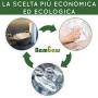 Carta asciugatutto riutilizzabile | Rotolo da cucina eco in Bambù | Multiuso | Resistente, spesso e assorbente | Morbida sulla 