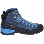 SALEWA Alp Trainer Mid Gtx, Scarpe da Arrampicata Alta Uomo, Blu/Verde (Dark Denim/Cactus 0361), 45 EU