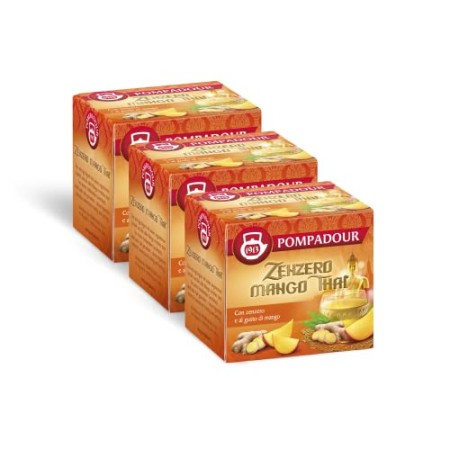 Pompadour Zenzero Mango Thai - 3 Confezioni da 10 bustine