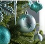 WeRChristmas - Set di decorazioni natalizie, con 72 palline in plastica infrangibile turchese blu