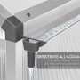 Outsunny Serra per Piante Orto Tetto Regolabile Telaio in Alluminio 242 x 190 x h 195 cm
