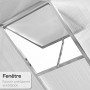 Outsunny Serra per Piante Orto Tetto Regolabile Telaio in Alluminio 242 x 190 x h 195 cm