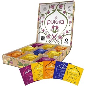 Pukka Support Selection Box, Scatola di Tisane Biologiche Assortite, Idea Regalo di Compleanno, 45 Bustine