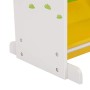 SONGMICS Scaffale Porta Giocattoli per Bambini Libreria Mensola con 6 Scatole (Bianco) GKR03W